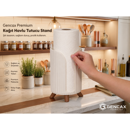 Premium Kağıt Havlu Tutucu Stand