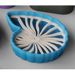 Ocean Spiral Deniz Kabuğu Katı Sabunluk