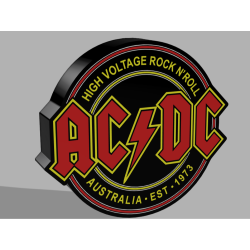 ACDC Rock Band Masa Lambası