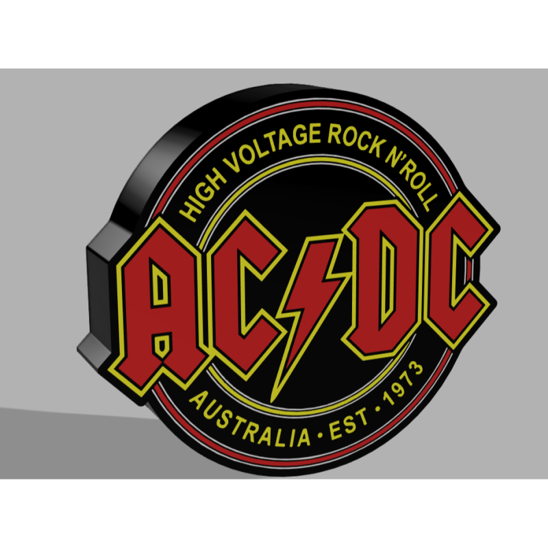 ACDC Rock Band Masa Lambası ACDC Rock Band Masa Lambası