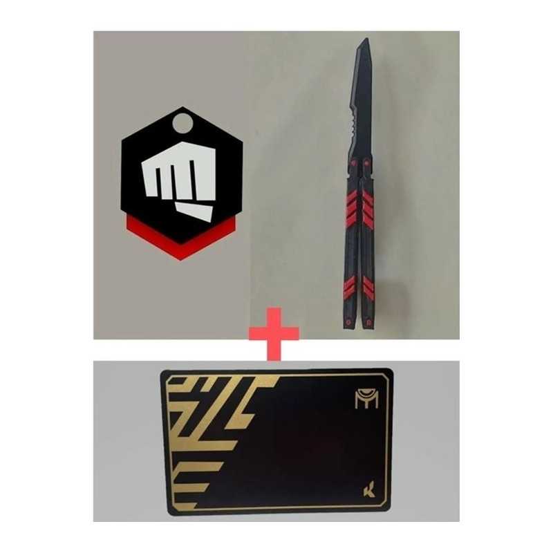 Valorant Eğitim Kelebek Anahtarlık Chamber Kart