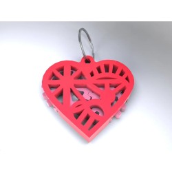 Renkli Kalp Fidget Anahtarlık