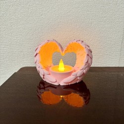 Melek Kanatları LED Mum Tutucu