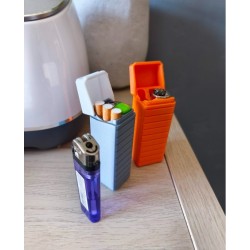 Portatif Çakmak ve Sigara Kutusu