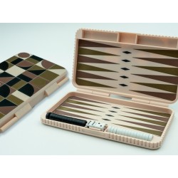 Premium Mini Tavla Seti – Taşınabilir Çanta Boy Seyahat Tavlası | Plastik Kaliteli