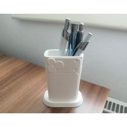 iPhone tasarımlı dekoratif kalemlik masaüstü organizer beyaz ve renkli model