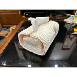 Modern Dalgalı Peçetelik | Dekoratif Minimalist Mendil Kutusu