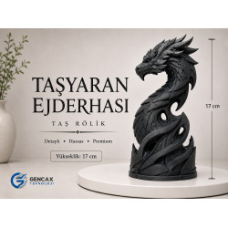 Dekoratif Plastik Ejderha Heykeli 17 cm Premium Tasarım