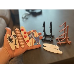 Dekoratif Mini Sörf Tahtası Seti