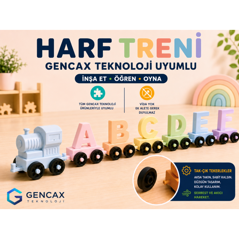 Eğitici Harf Tren Seti